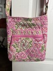 Vera Bradley Hipster Crossbody In Retired Petal Pink Floral Pattern