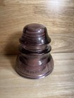 Vintage Glass Insulator  california    Purple Whitehall Tatum No  1 Book Ends