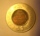 1971-d Lincoln Encased Cent-merchants Co-operative Bank- Boston Good Luck Penny