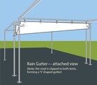 Vinyl Rain Gutter 15 Ft Water Channel For West Coast Frame Canopy Tent Canopy