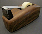 Vintage 3m Scotch Brand C-21 Executive Tape Dispenser - Faux Wood Grain