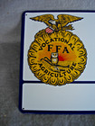   Ffa Member Lives Here  Sign  Embossed Metal  nos 