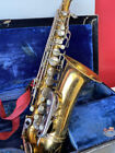 Vintage Paris France Evette Schaeffer Saxophone With Accessories