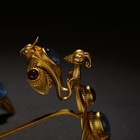 Pure Copper Gold Plated Antique Mantis Cicada Hairpin Vintage Hair Stick