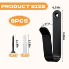 8pcs Wrestling Belt Wall Mount Display Holder Set  Perfect For Wwe Belt Hange   