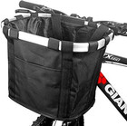 Bike Basket For Small Pets Cat Dog  Black   Folding Carrier  Removable