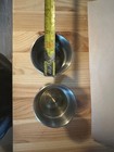 Vtg -  2  Norwegian Pewter Goblet  4 25in  - Konge Tinn     H   S - Viking Scenes