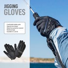 Shimano Ocea Jigging Gloves High Grip Reinforced Fishing Sizes L To Xl