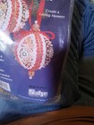Sulyn Ruby Sparkler Makes 2 Vtg Sequin Bead Christmas Ornament Craft Kit Nos