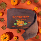 Harvest Festival Pumpkin Carver Embroidered Sweatshirt  Vintage Halloween Shirt