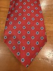 Brooks Brothers Boys Silk Tie Red Blue Geometric Floral Youth 50  X 3 125 