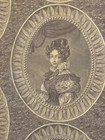 Beautiful Rare French Mid 19th C Figurative Cameo Toile Printed Cotton 1707