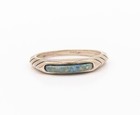 925 Sterling Silver Vintage Ring Carolyn Pollack Blue Turquoise Sz 7 Rg32189