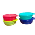 New Tupperware Microwave Cereal Bowls Set 4 Seals Impressions Reheatable