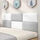 5pcs 3d Wall Padding Panels Peel Stick Upholstered Headboard Decor Soft