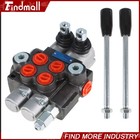 Hydraulic Monoblock Double Acting Control Valve 11 Gpm 2 Spool Sae Ports