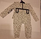 Gerber Mm 2 Piece Pant Shirt Set Girls Baby  12 Mo  Flowers