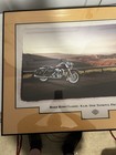 Harley Davidson Road King Classic Metal Framed Under Glass Print 36  W 