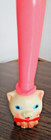 Vintage Rubber Cat With Tall Pink Hat Squeak Toy 6 5 In  Japan    rare    Works  
