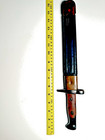 Original M1891 Italian Bayonet With Leather Scabbard - Wwi   Wwii Eras