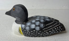 Vtg Hand Carved Painted Wooden Duck Shelf Sitter Figurine 5 5 