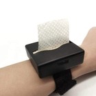 Dispenser With 180 Ultra Thin Hair Dye   Perm End Papers - Heat Resistant Wristb