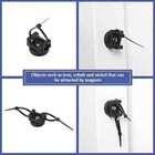 60 Pack 22mm Magnetic Zip Tie Mount Cable Holder With Heavy Duty Cable Zip Ties