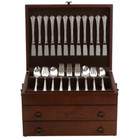 Reed   Barton Bristol    Grande Mahogany Flatware Chest   Holds 250 Pieces