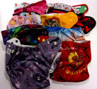 Diaper Covers Pocket Adjustable One Size Lot Of 10   Multiple Brands