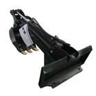 Agt Single Arm Backhoe Digger Bucket Attachment For Mini Skid Steer Loaders
