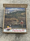 Vintage Falstaff Light Beer Sign Fishing Nature Rare   parts  