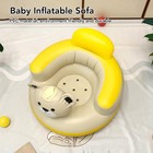 Baby Inflatable Seat Built In Air Pump Pvc Shower Chair Infant Back Support Sofa