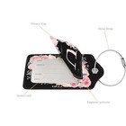 2 Pcs Pu Leather Luggage Tag For Suitcases With Privacy Shield And Letter-u