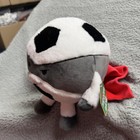 Fao Schwarz Heroes Of The Game Soccer Superhero Plush Small White Black New