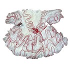 Vintage Handmade Toddler Pageant Circle Dress White Ruffle Lace Southern Frilly 
