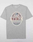 Weatherproof Vintage Men s Graphic Crew Neck Short Sleeve Tee  Gray  Size M