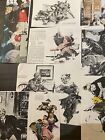 Matt Clark Vintage American Illustrator Art Clippings Lot Of 8 Miscellaneous