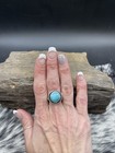 Sterling Silver Turquoise  Southwestern Design Handmade Style Ring  b179