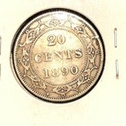 Newfoundland  1890  20 Cents  Km 4  Xf  3 