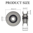 Stainless Steel Deep U-groove Ball Bearing Pulley  Metal Pulley  Wheel Bearin   