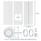 Hoxha Window Duct Kit Dryer Vent For 4 Inch Kit  Gray