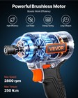 Vevor Impact Driver Cordless Impact Driver 1 4 In 20 V Brushless Motor 2800 Rpm