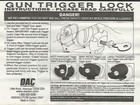Dac Tvp095b Trigger Lock - Prevent Accidents And Unauthorized Use  Free Shipping