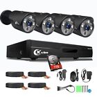 Xvim 8ch 1080p Security Camera System Home Security Dvr  1tb Hard Drive Ir Night