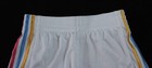 Adidas Girl s 3-stripes Mesh Drawstring Shorts Cg2 White Large  14  Nwt