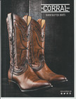 Corral Handcrafted Boots Print Ad Advertisement 8 x11  Cowboy Western Work Boot