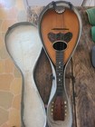 Vintage Melon Bowl Back Mandolin With Ornate Wooden Musical String Instrument 