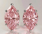 Rare 6 00 Ct Certified Marquise Cut Natural Diamond Studs Vvs1 White Gold Finish