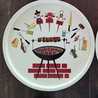 Vintage Set Of 4 Grilling Metal Tray Bbq C1960s 11  Steak