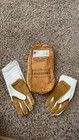 Bruce Bolt Adults  Premium Pro Short Cuff Batting Gloves Xl  White